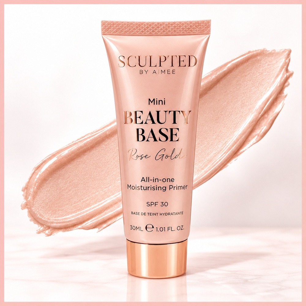 Sculpted By Aimee Beauty Base‎ Rose Gold Moisturising Primer SPF 30 30ml Travel